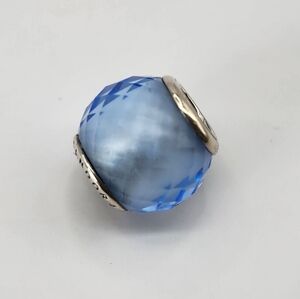 Pandora Blue Faceted Charm